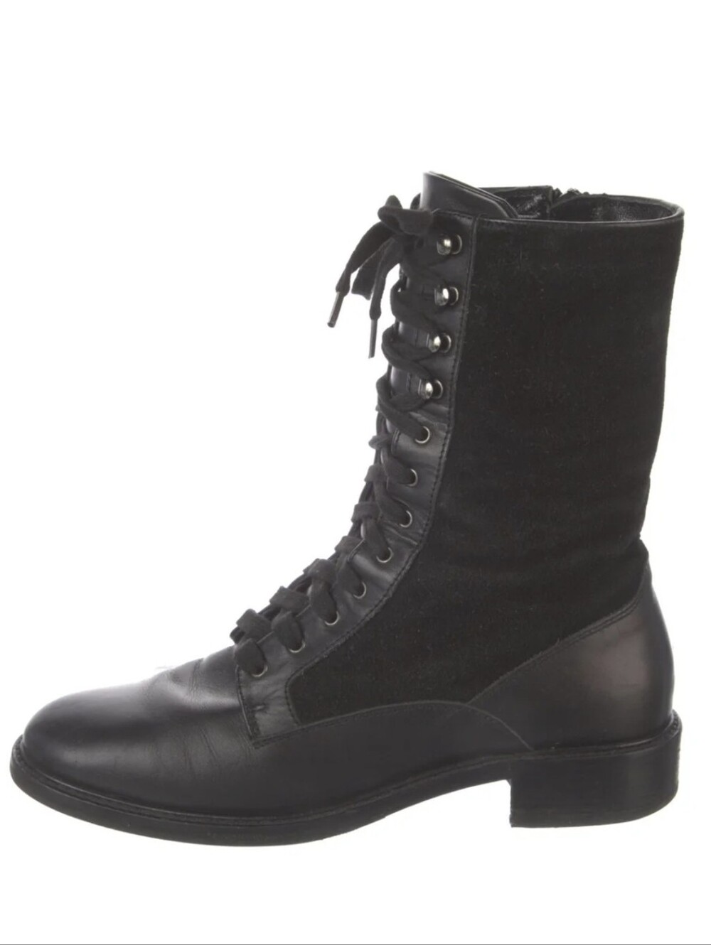 Aquatalia NWOT Brigatta Suede/Leather Combat Boot Women's Sz 8.5